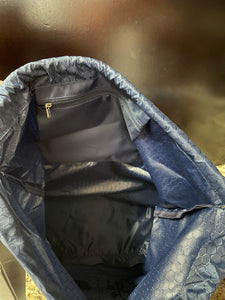 Drawstring Wet/Dry Bag - Navy Blue
