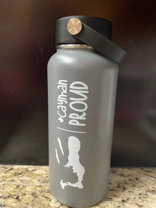 32oz Insulated Water Bottle - Gray